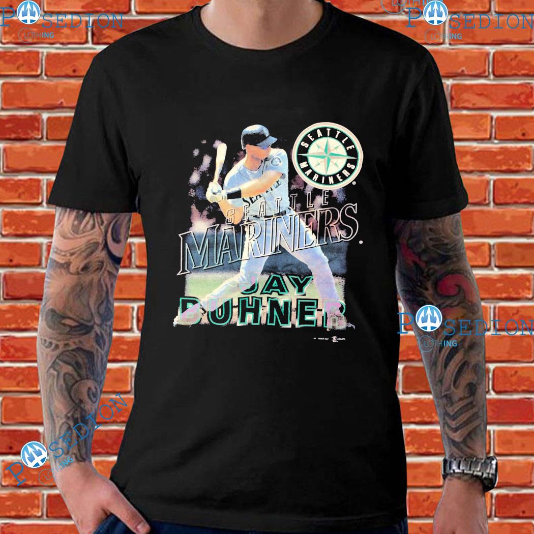 Vintage 1997 Seattle Mariners Jay Buhner Tshirt. High quality. Large front  graphic. Tag is a large