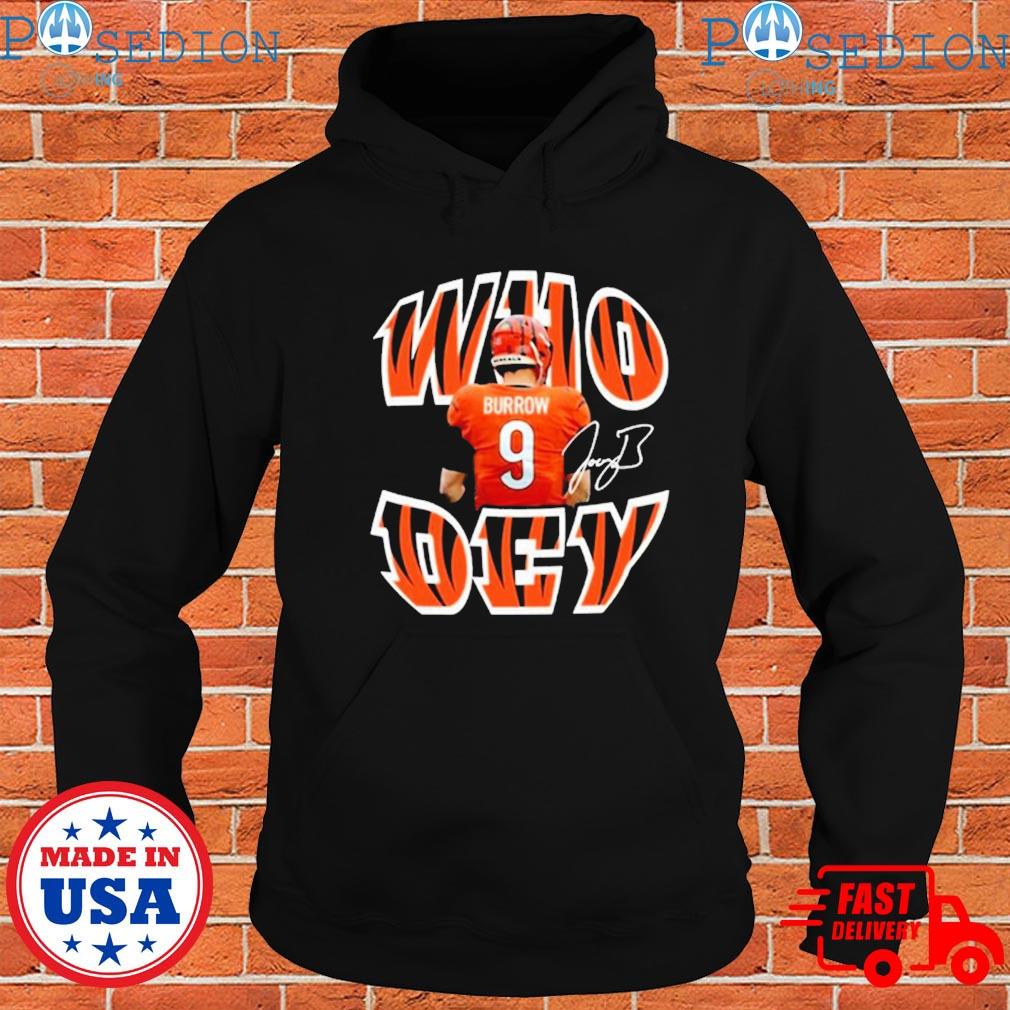 Design who dey Joe burrow cincinnatI bengals shirt, hoodie, sweater, long  sleeve and tank top