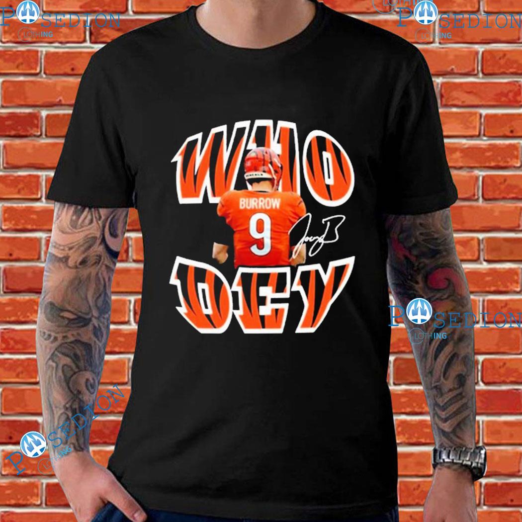 Who dey Joe burrow cincinnatI bengals siganture T-shirts, hoodie, sweater,  long sleeve and tank top