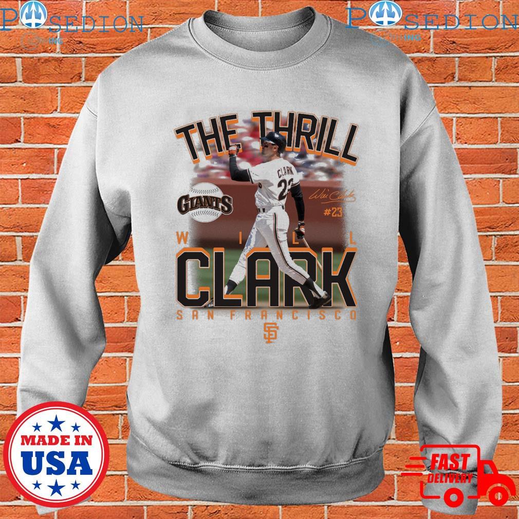 San Francisco Giants 22 Will Clark signature retro logo shirt, hoodie,  sweater, long sleeve and tank top