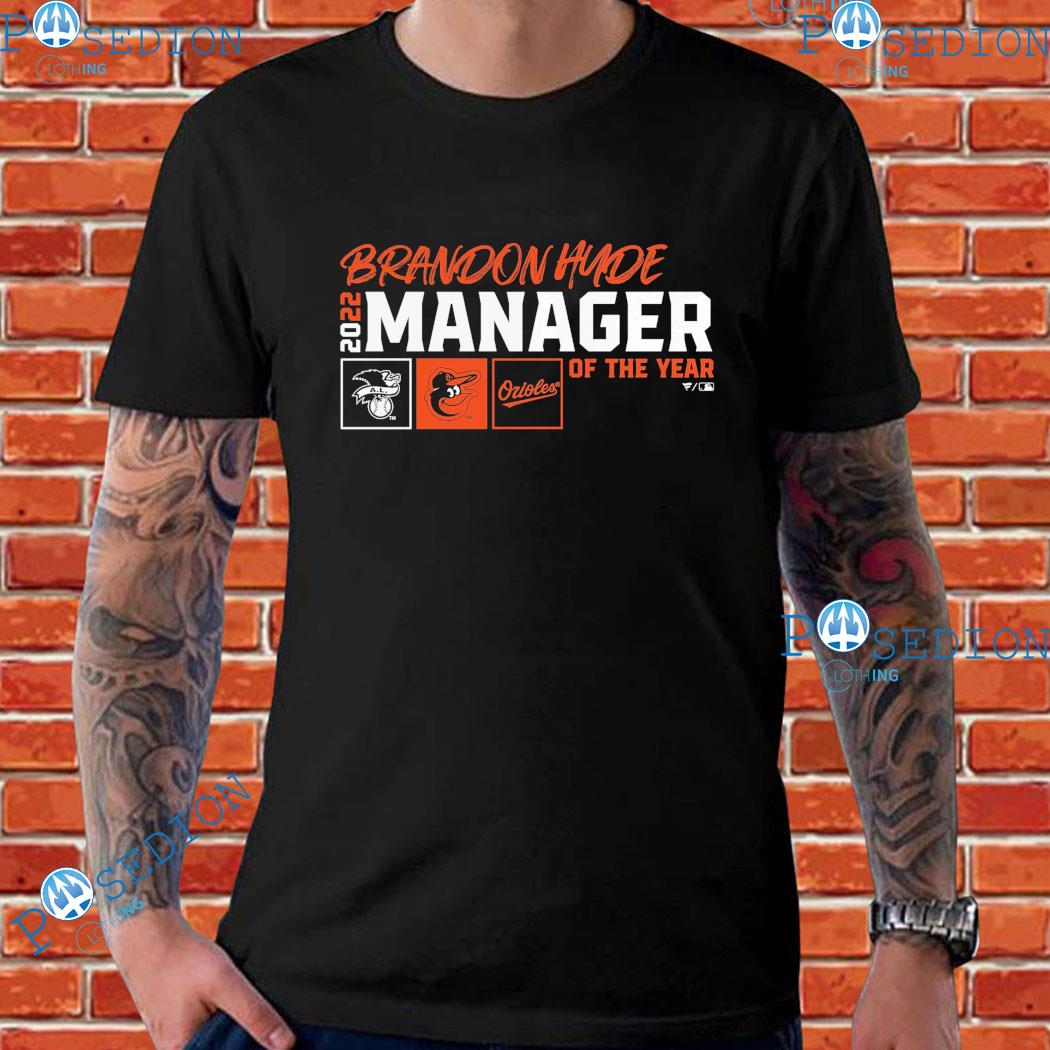 Brandon Hyde Baltimore Orioles Fanatics Branded 2022 AL Manager of the Year  T-Shirt - Black
