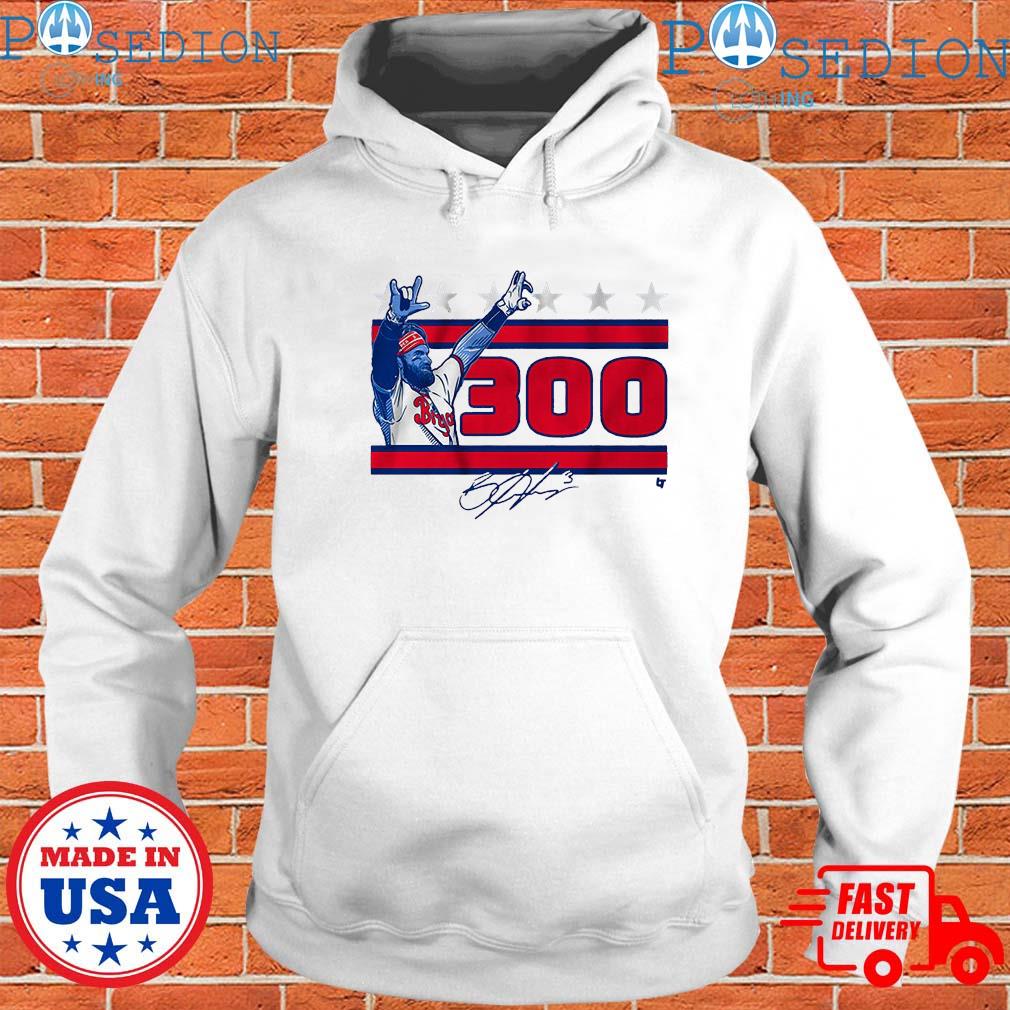 Official bryce harper 300 shirt, hoodie, sweater, long sleeve and