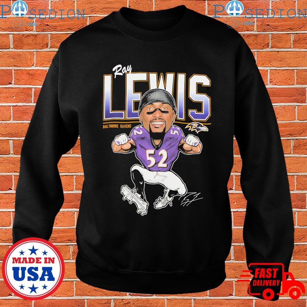 Baltimore Ravens Ray Lewis Signature Number 52 3D Hoodie All Over Print - T- shirts Low Price