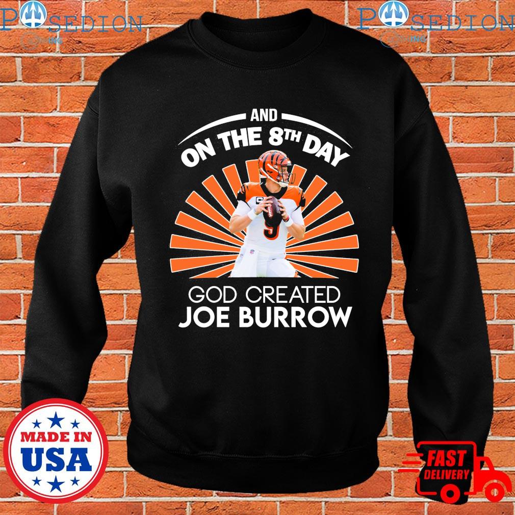 Joe Burrow Shirt Bengals Shirt LSU 8th Day God Created 