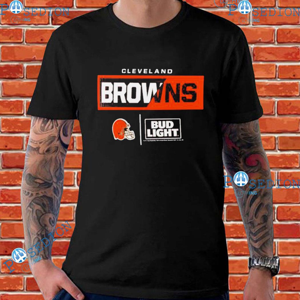 Official cleveland browns 49ers NFL x bud light T-shirts, hoodie