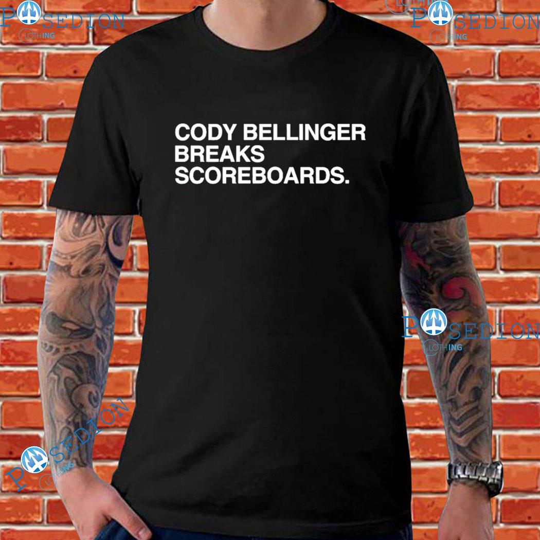 Cody bellinger breaks scoreboards shirt, hoodie, sweater, long sleeve and  tank top