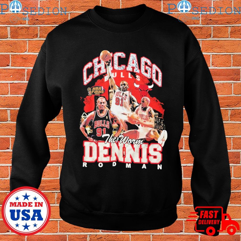 Mitchell & Ness Dennis Rodman Chicago Bulls Crewneck Sweater Mens Size  Small