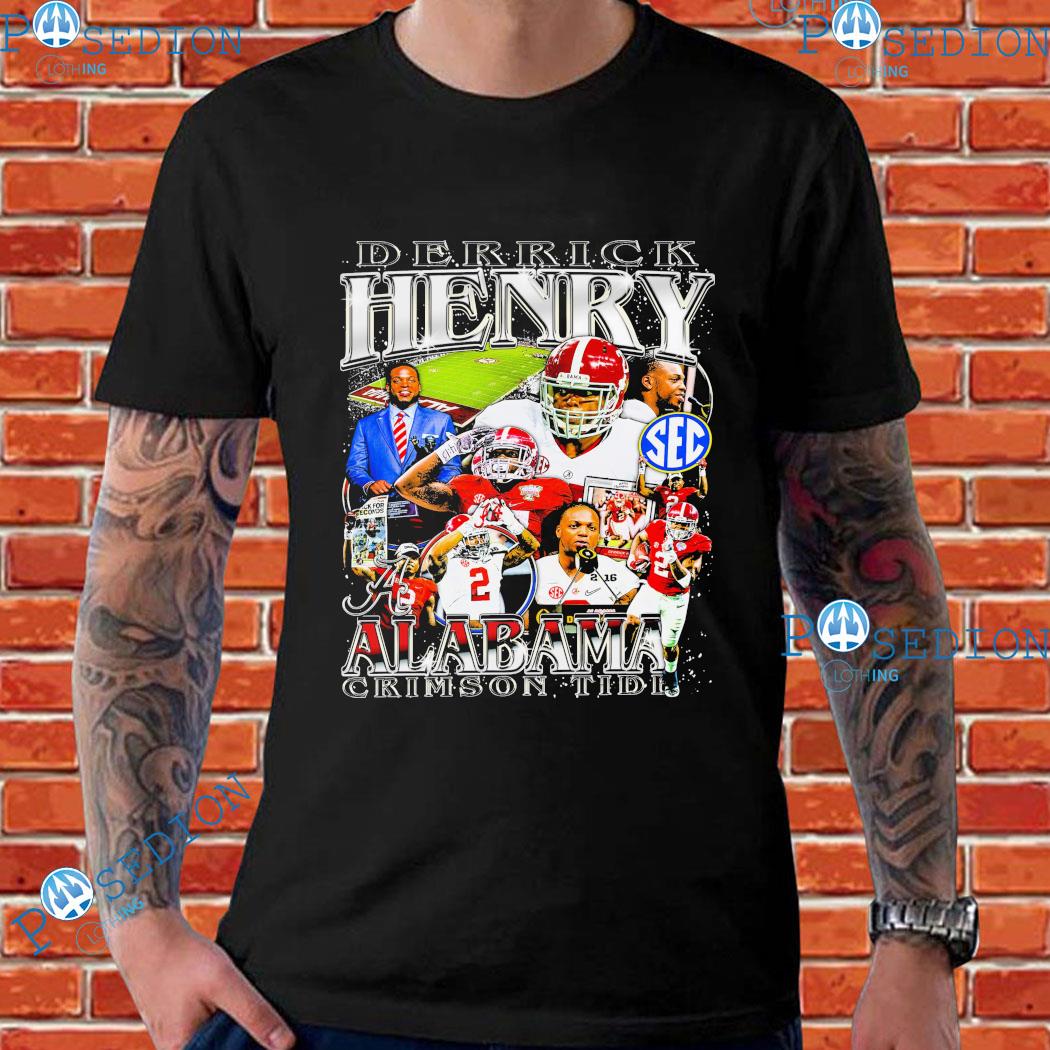 Derrick Henry BUILT by BAMA T Shirt X-LARGE Roll Tennessee Titans King  Henry 