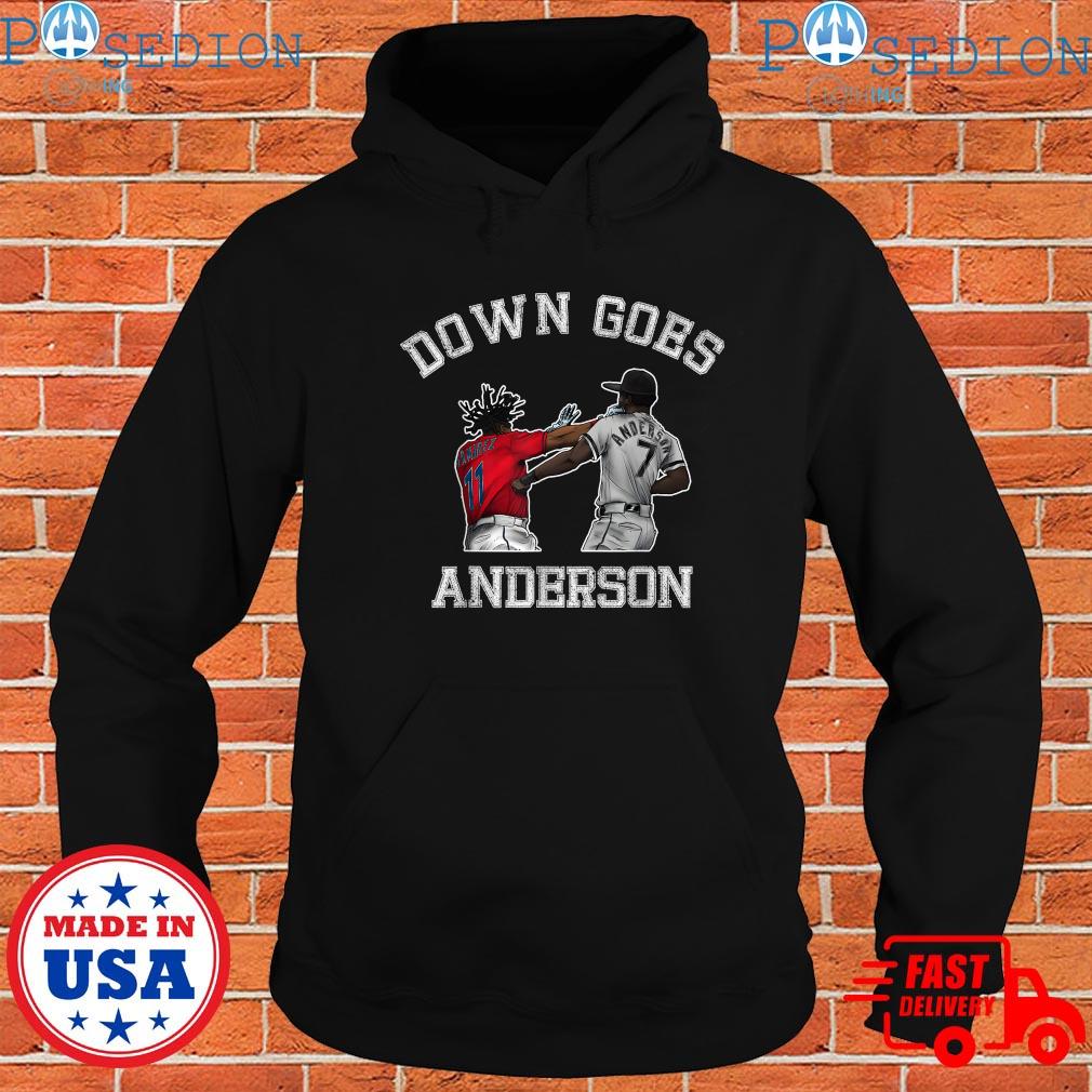 Down Goes Anderson Shirt Jose Ramirez Vs Tim Anderson Shirt Funny