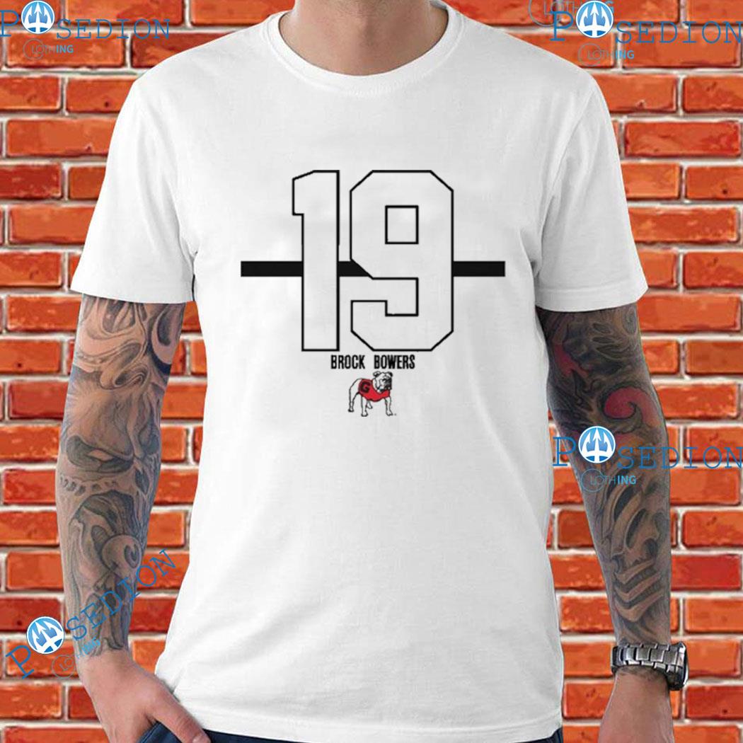 Georgia Football Brock Bowers 19 Tee Shirt - Yesweli