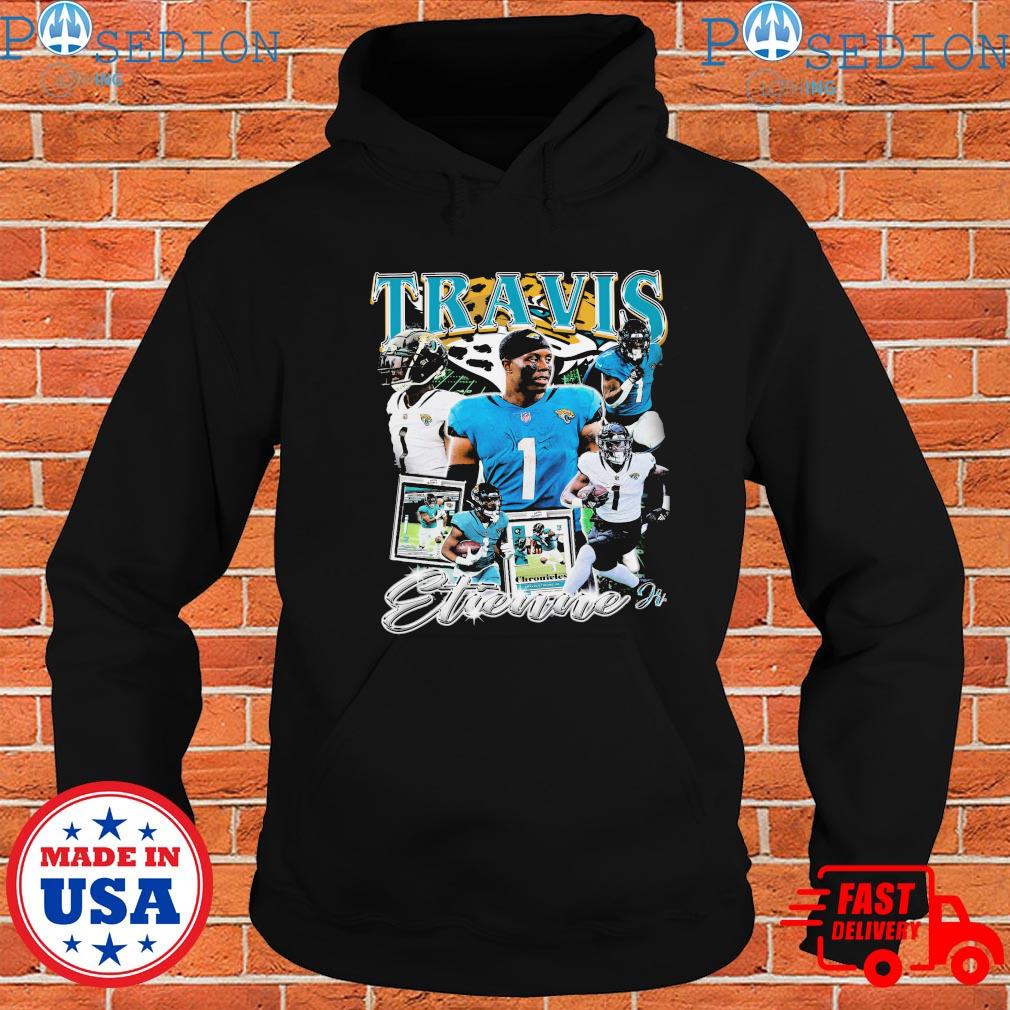 Travis Etienne 1 Jacksonville Jaguars football retro poster shirt, hoodie,  sweater, long sleeve and tank top