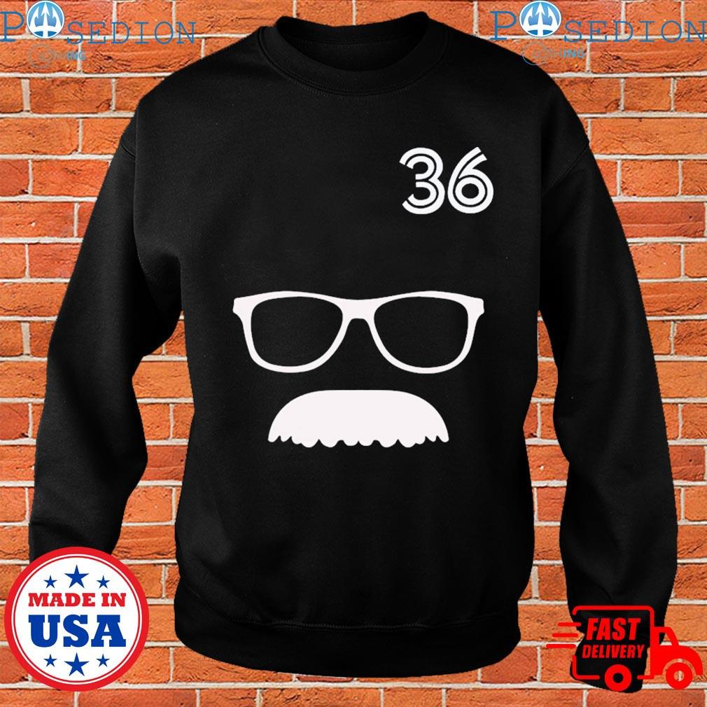 Jays Fans 36 Davis Schneider Glasses And Moustache Shirt, Hoodie, Women  Tee, Sweatshirt - Lelemoon