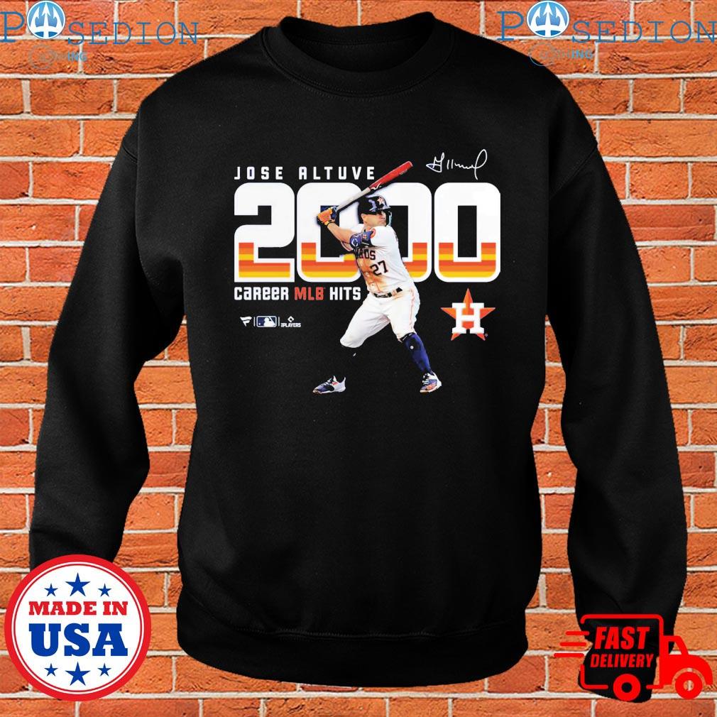 Jose Altuve Houston Astros Fanatics Branded 2000 Career Hits T-Shirt,  hoodie, sweater and long sleeve