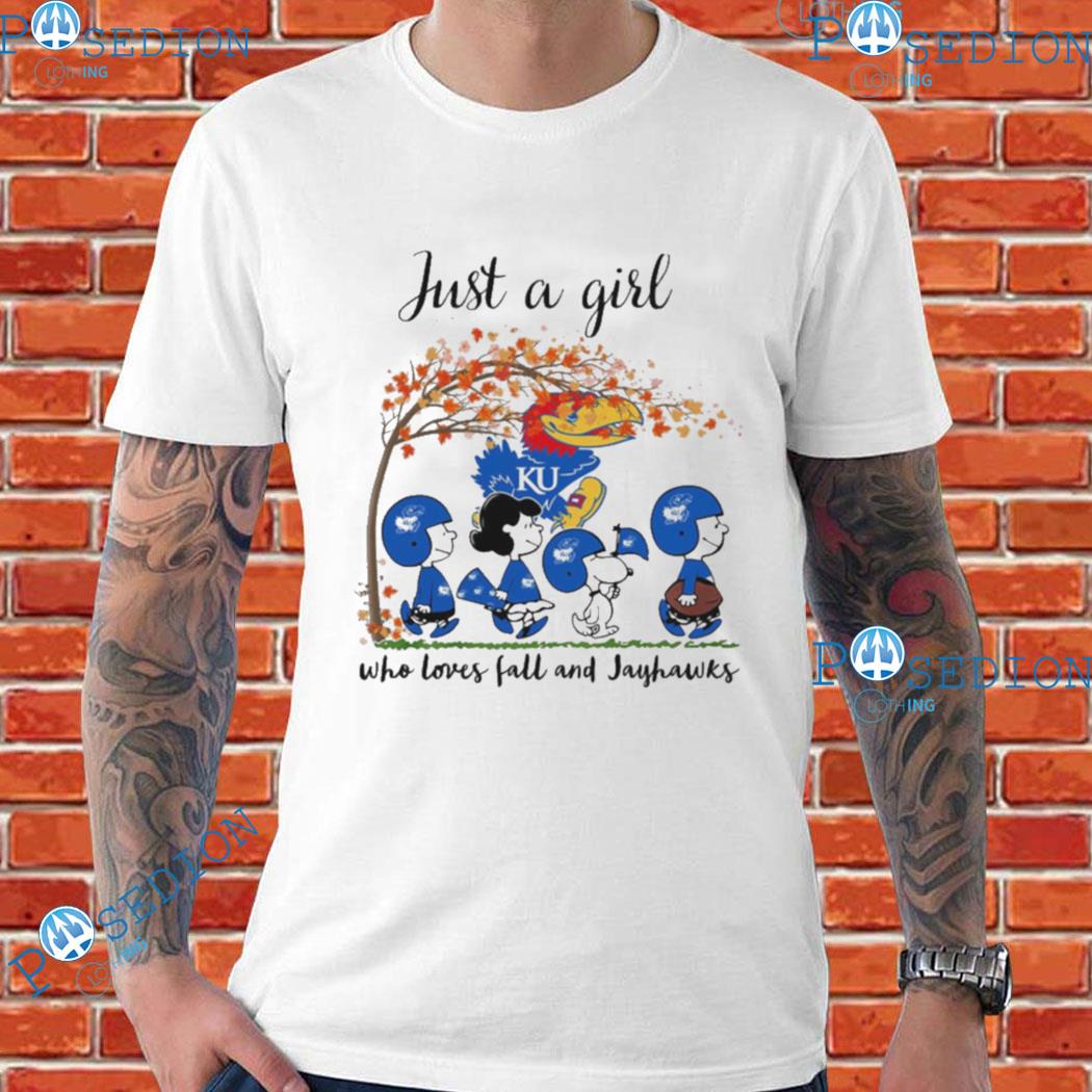 The Peanuts Cartoon Just A Girl Who Loves Fall And Toronto Blue Jays Shirt,  hoodie, longsleeve, sweatshirt, v-neck tee