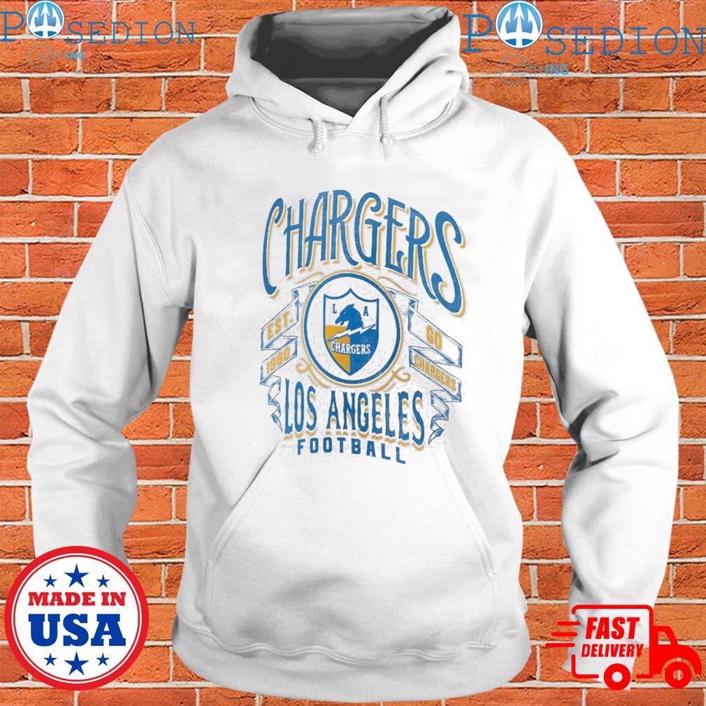 Men's NFL x Darius Rucker Collection by Fanatics White Los Angeles Chargers Vintage Football T-Shirt Size: Small