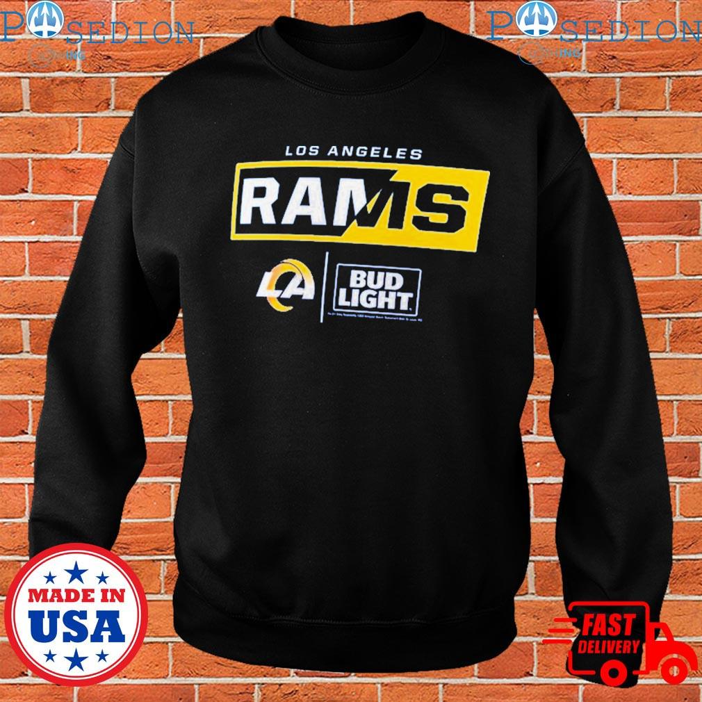 Los Angeles Rams bud light logo shirt, hoodie, sweater and v-neck