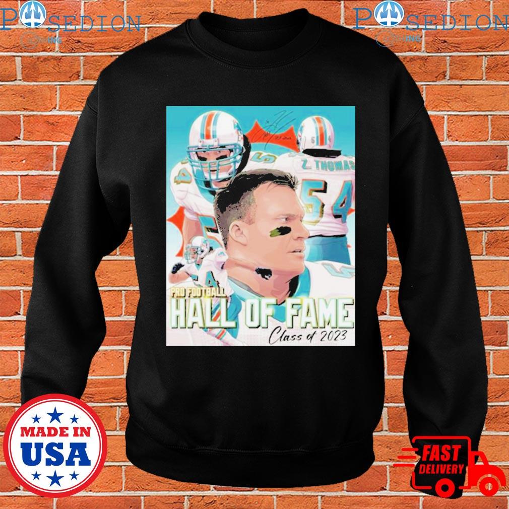 Official 54 zach thomas miamI dolphins pro Football hall of fame