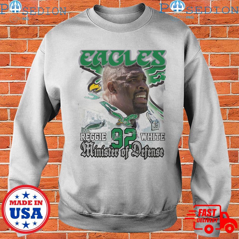 Reggie White minister of defense Philadelphia eagles shirt,tank top, v-neck  for men and women