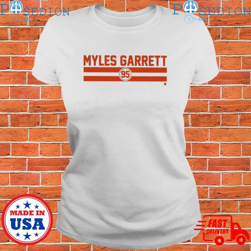 Myles Garrett Name And Number Stripe T-Shirts, hoodie, sweater, long sleeve  and tank top