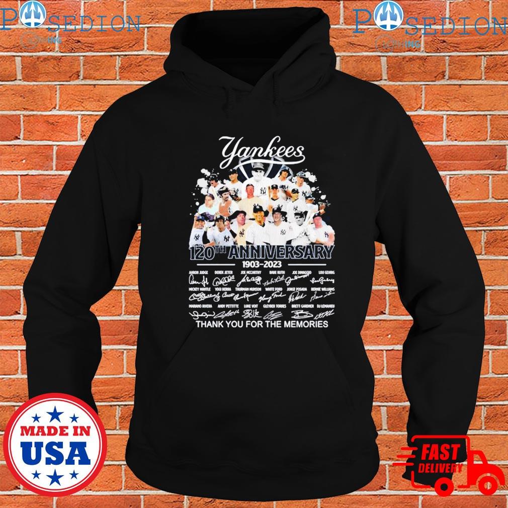 New York Yankees 120th Anniversary 1903 2023 Thank You For The Memories T- Shirt, hoodie, sweater, long sleeve and tank top