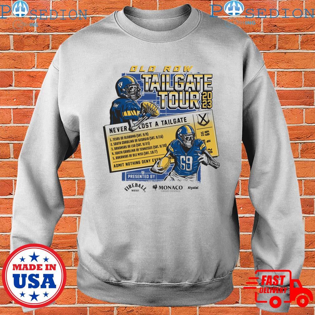 Top tailgate tour 2023 never lost a tailgate shirt - Limotees