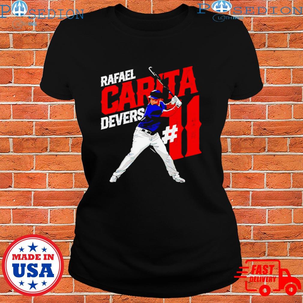Official Rafael Devers Carita Name and Number Boston Baseball