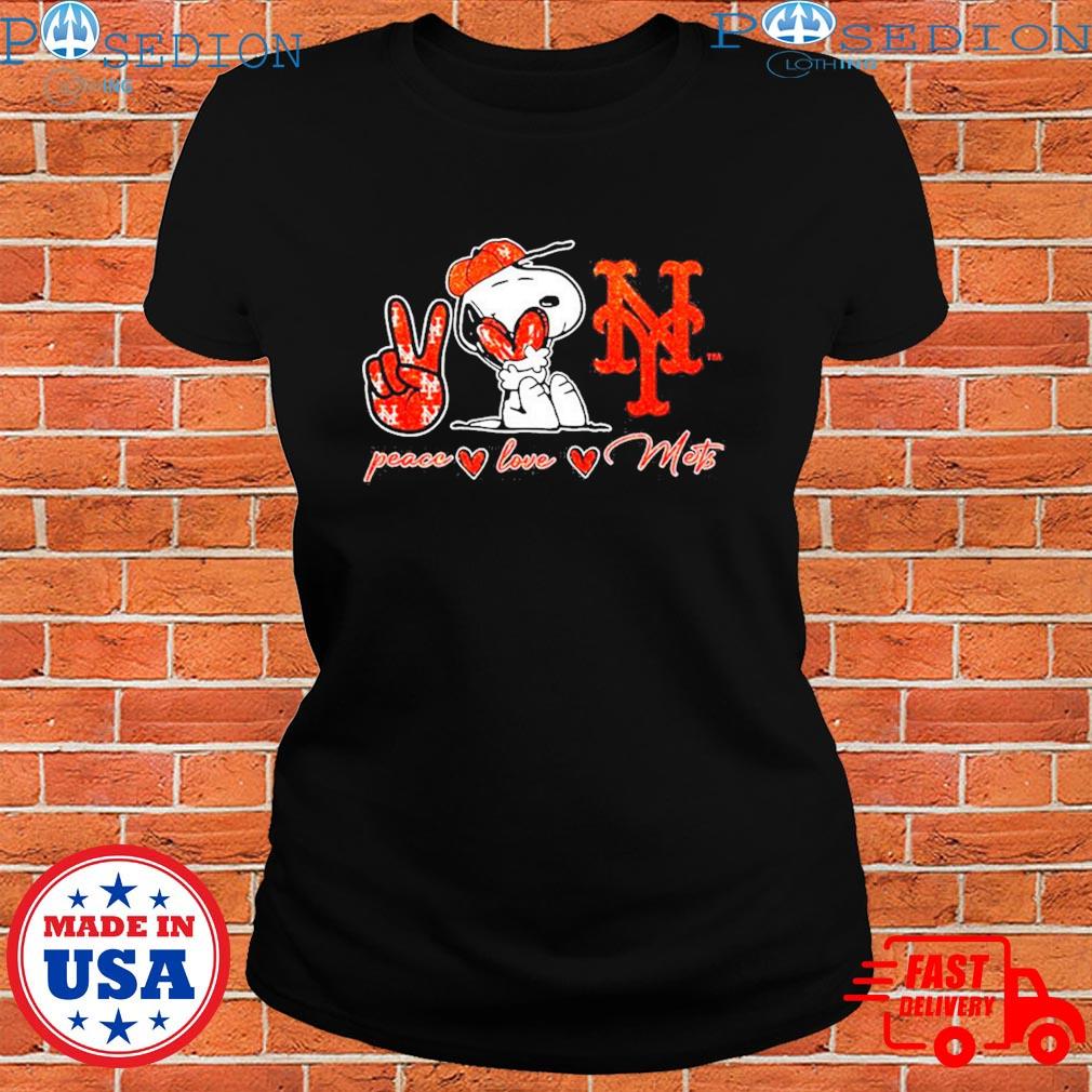 Snoopy Peace Love New York Mets Shirt