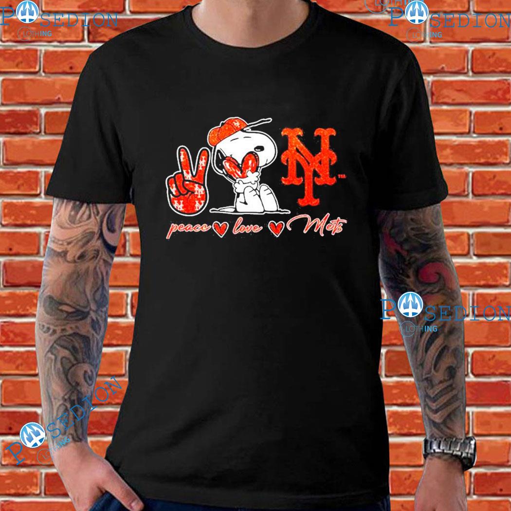 Snoopy Peace Love New York Mets Shirt