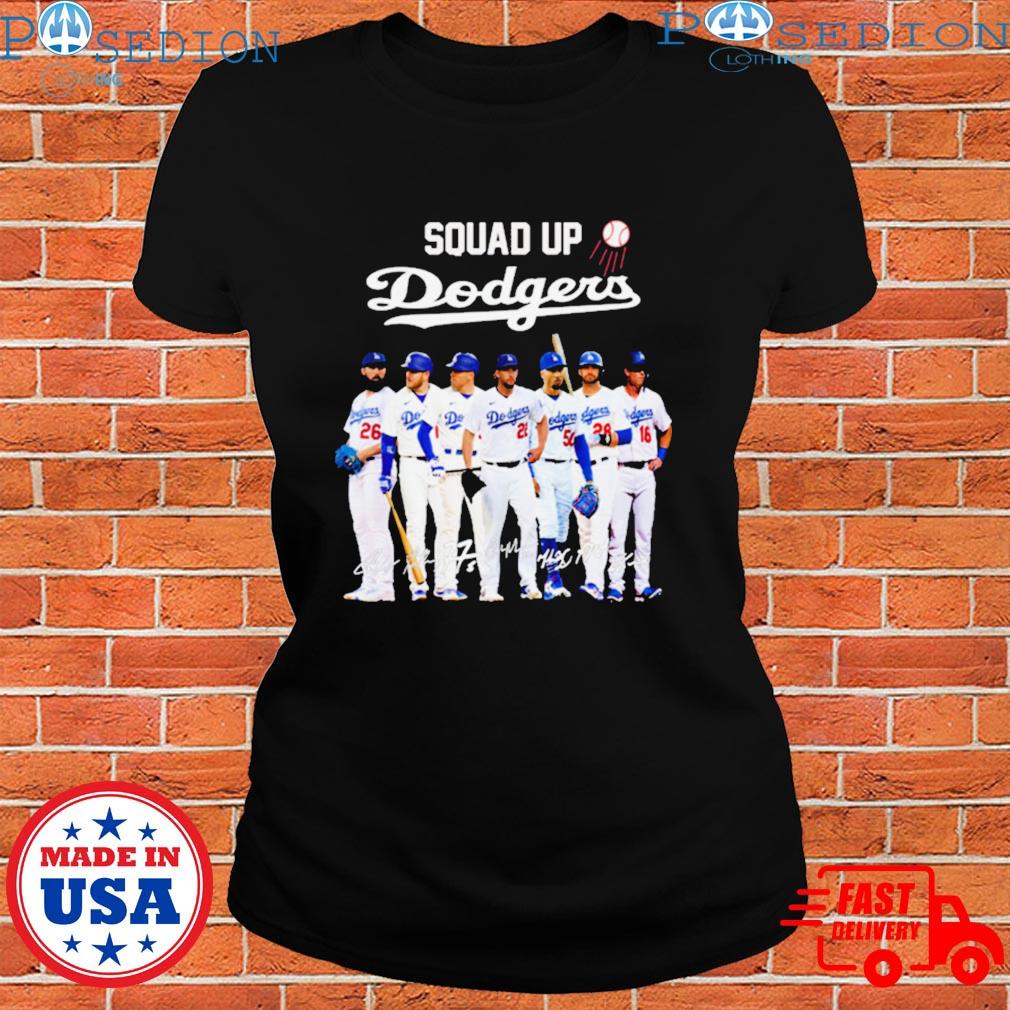 Official squad up Dodgers signature T-shirt, hoodie, tank top, sweater and  long sleeve t-shirt