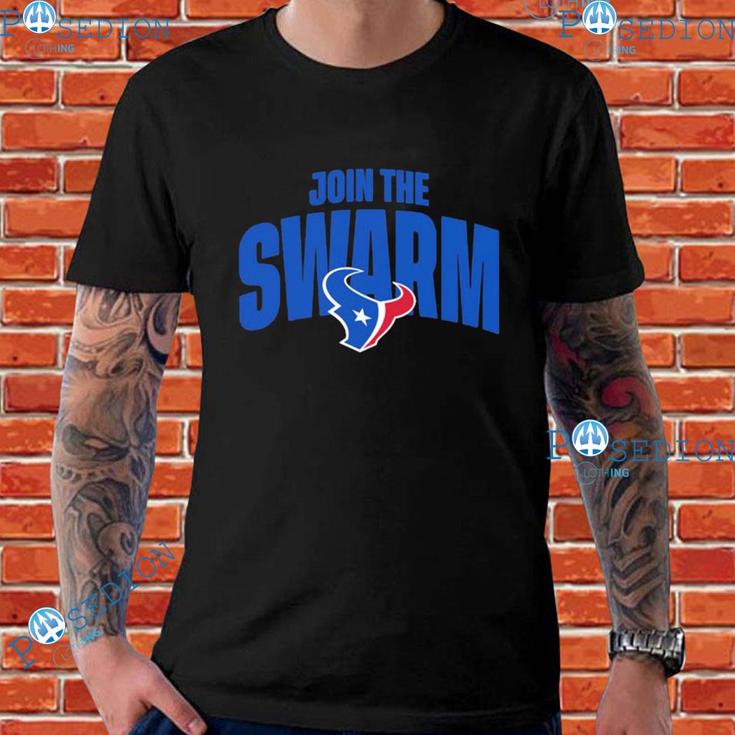 Official texans team join the swarm houston texans T-shirt, hoodie, tank  top, sweater and long sleeve t-shirt