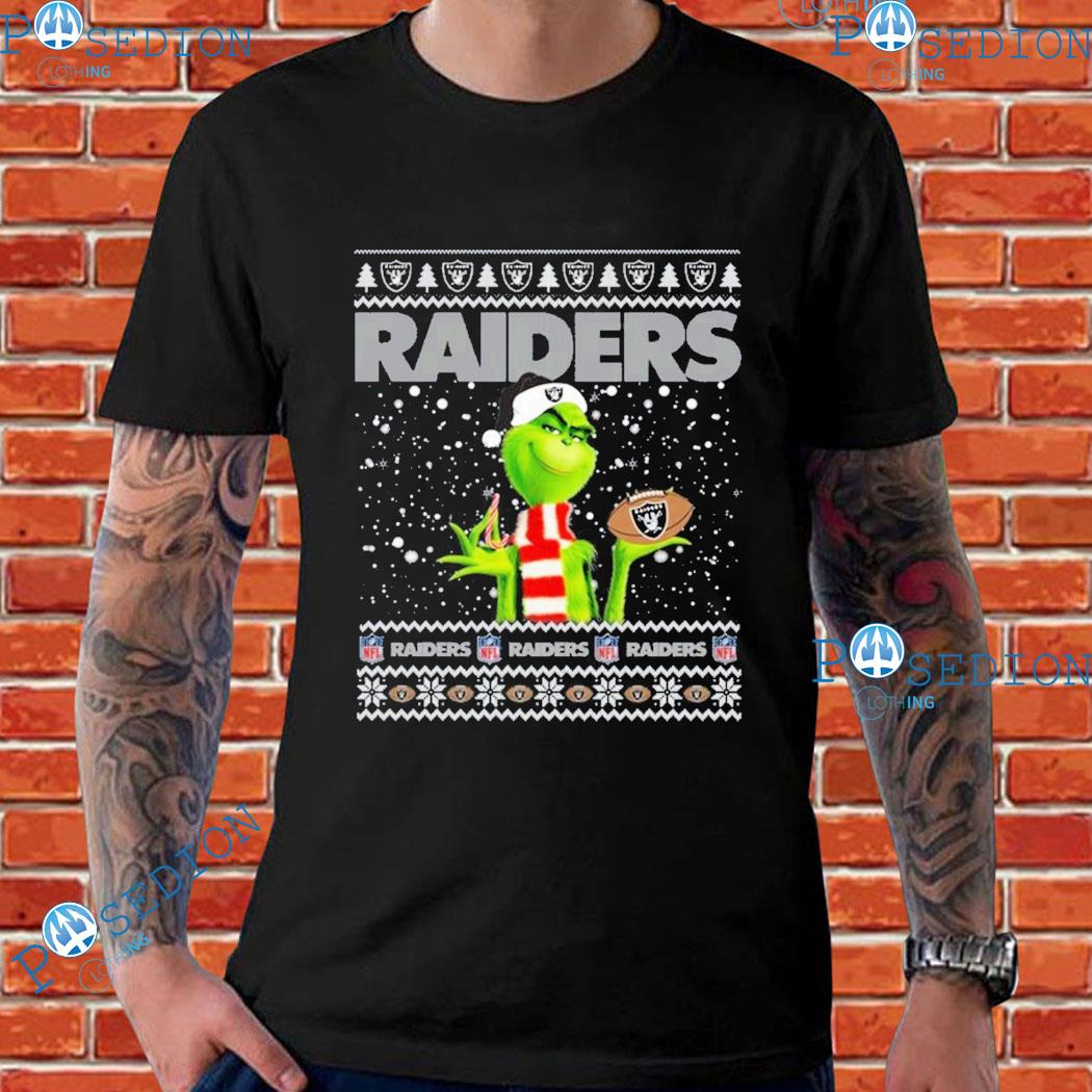 Oakland Raiders Grinch Christmas AOP Sweater