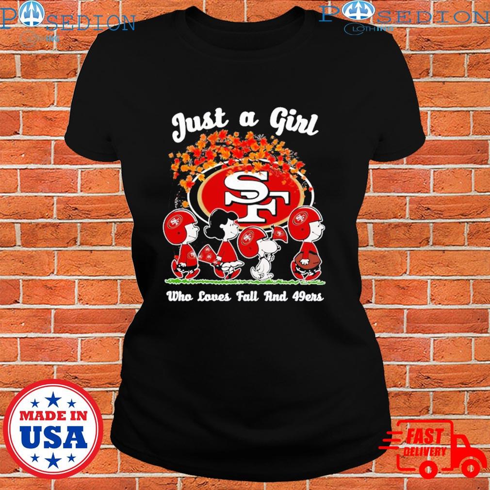 Official just A Girt Who Love Fall And San Francisco 49ers Shirt, hoodie,  sweater, long sleeve and tank top