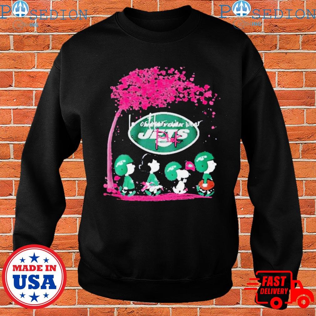 OfficiaI Peanuts characters chicago bears in october we wear pink fall  T-shirt, hoodie, tank top, sweater and long sleeve t-shirt