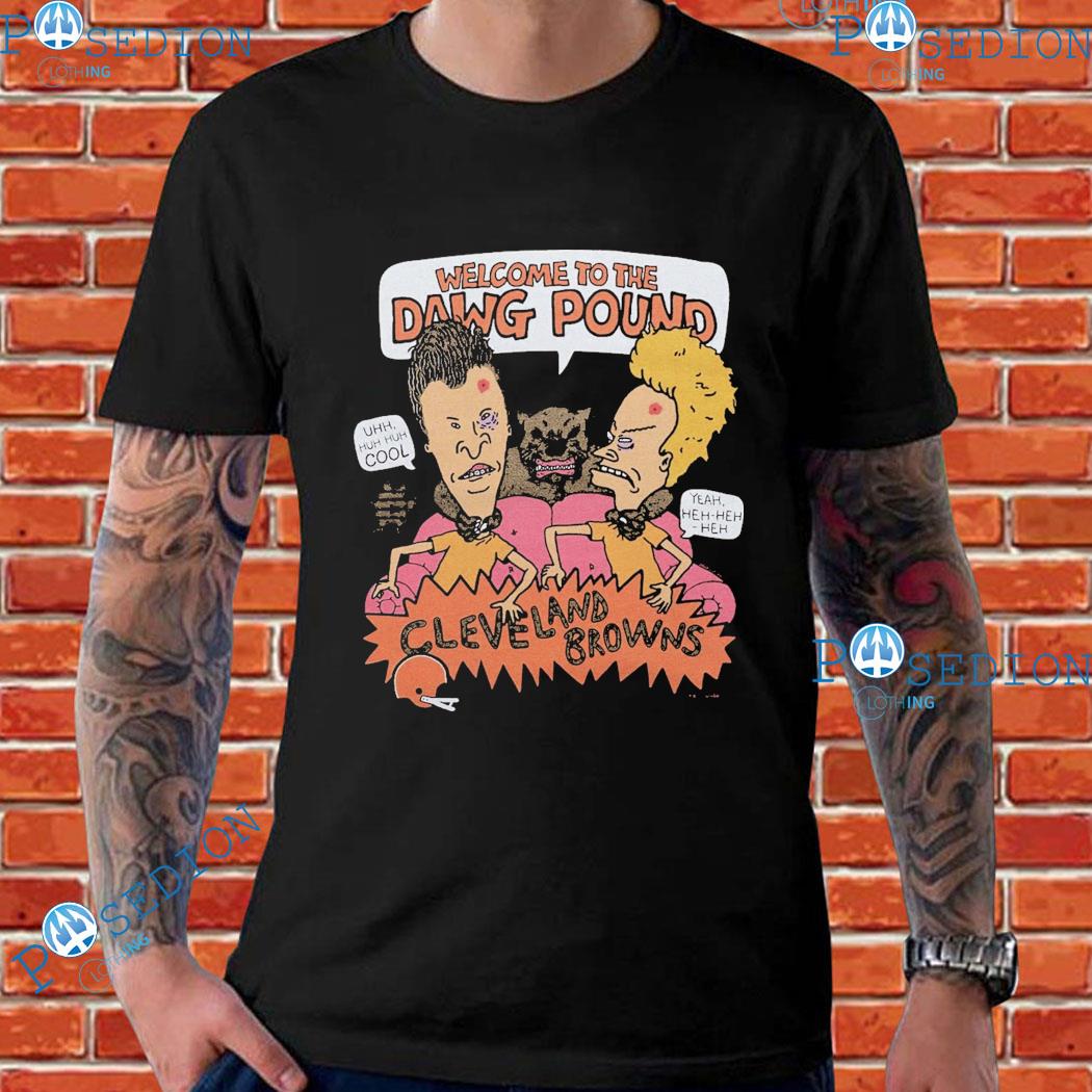 Beavis And Butthead X Cleveland Browns Welcome To The Dawg Pound T