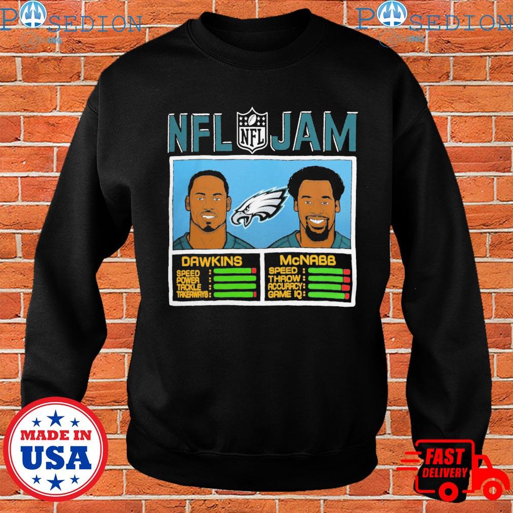 Brian Dawkins & Donovan McNabb Philadelphia Eagles Homage NFL Retired Jam T  Shirt - Limotees