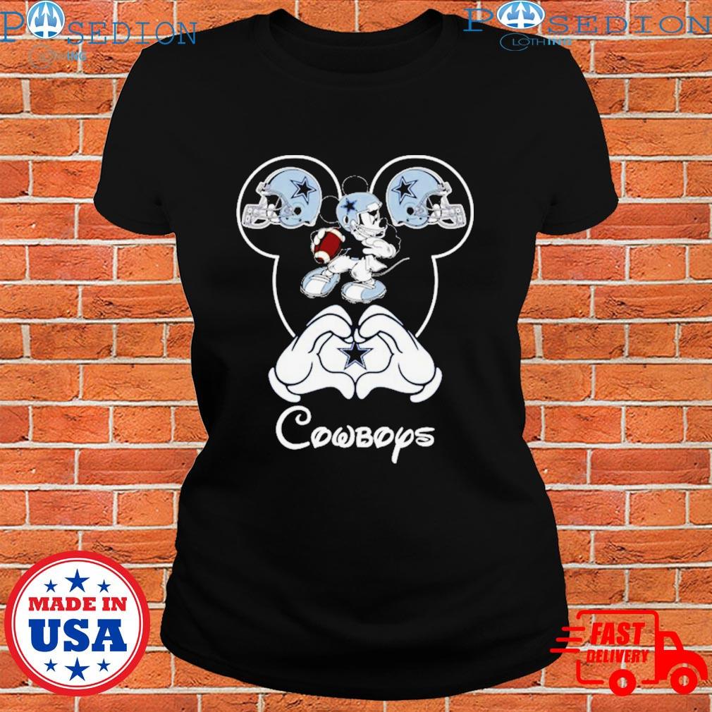 Disney Mickey Mouse Love Dallas Cowboys 2023 T Shirt - Limotees