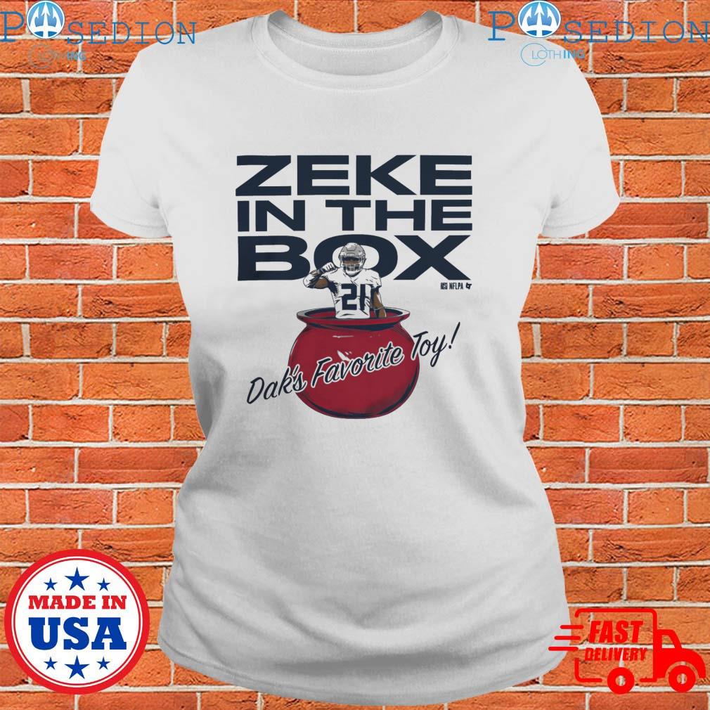 Official ezekiel Elliott And Dak Prescott Zeke In The Box T-Shirts