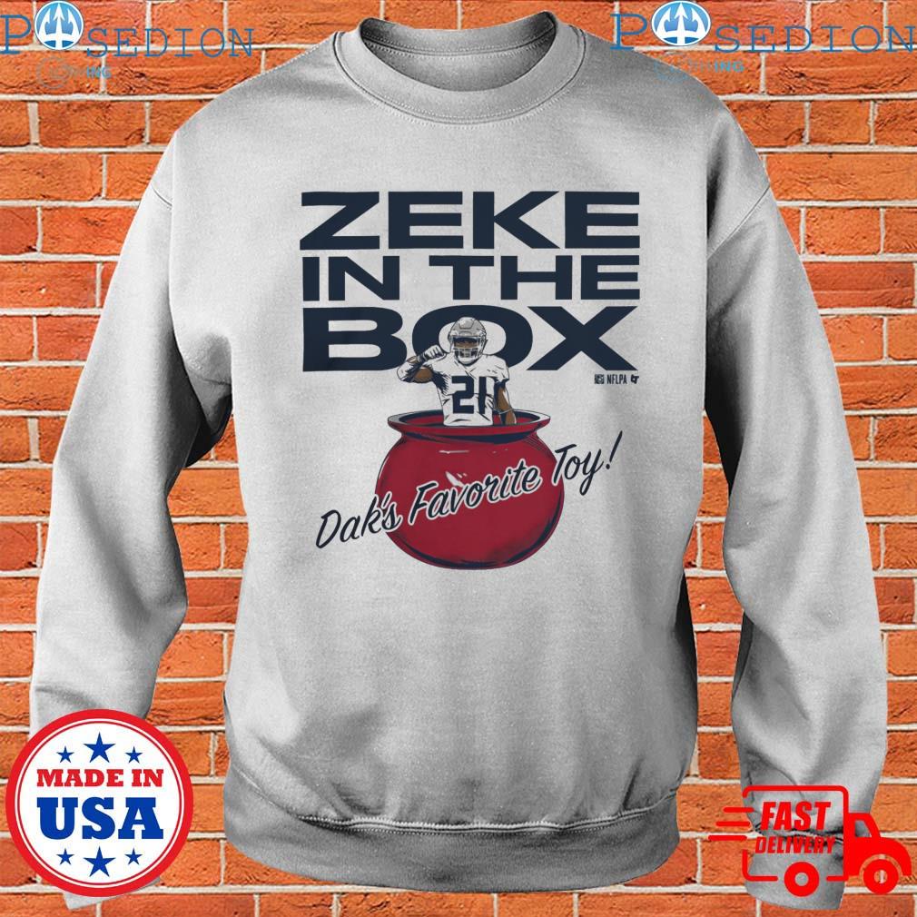 Official ezekiel Elliott And Dak Prescott Zeke In The Box T-Shirts, hoodie,  tank top, sweater and long sleeve t-shirt