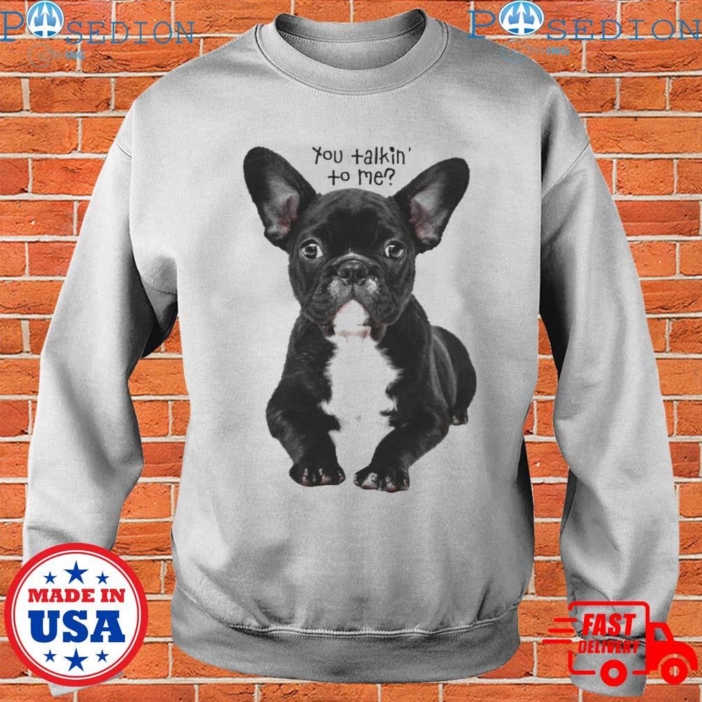 dodgers, Tops, White Dodgers French Bulldog Crew Neck