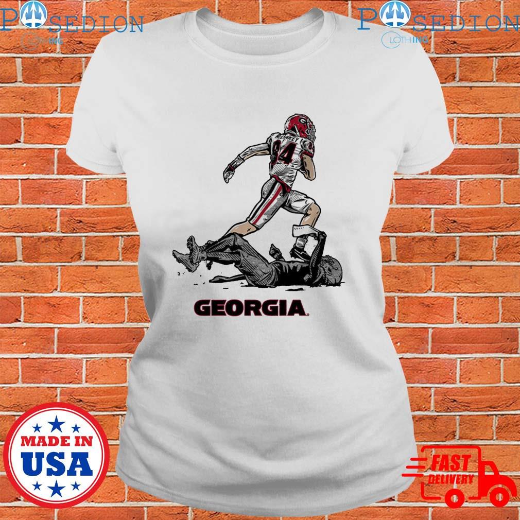 Georgia Football Ladd McConkey Superstar Pose Shirt - ReviewsTees