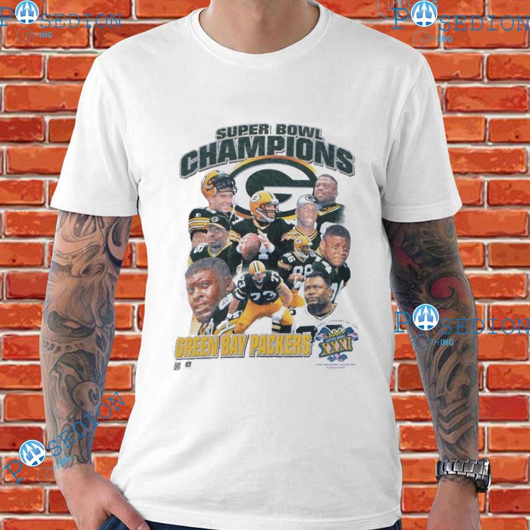 Starter Womens Green Bay Packers Graphic T-Shirt, Green, Medium