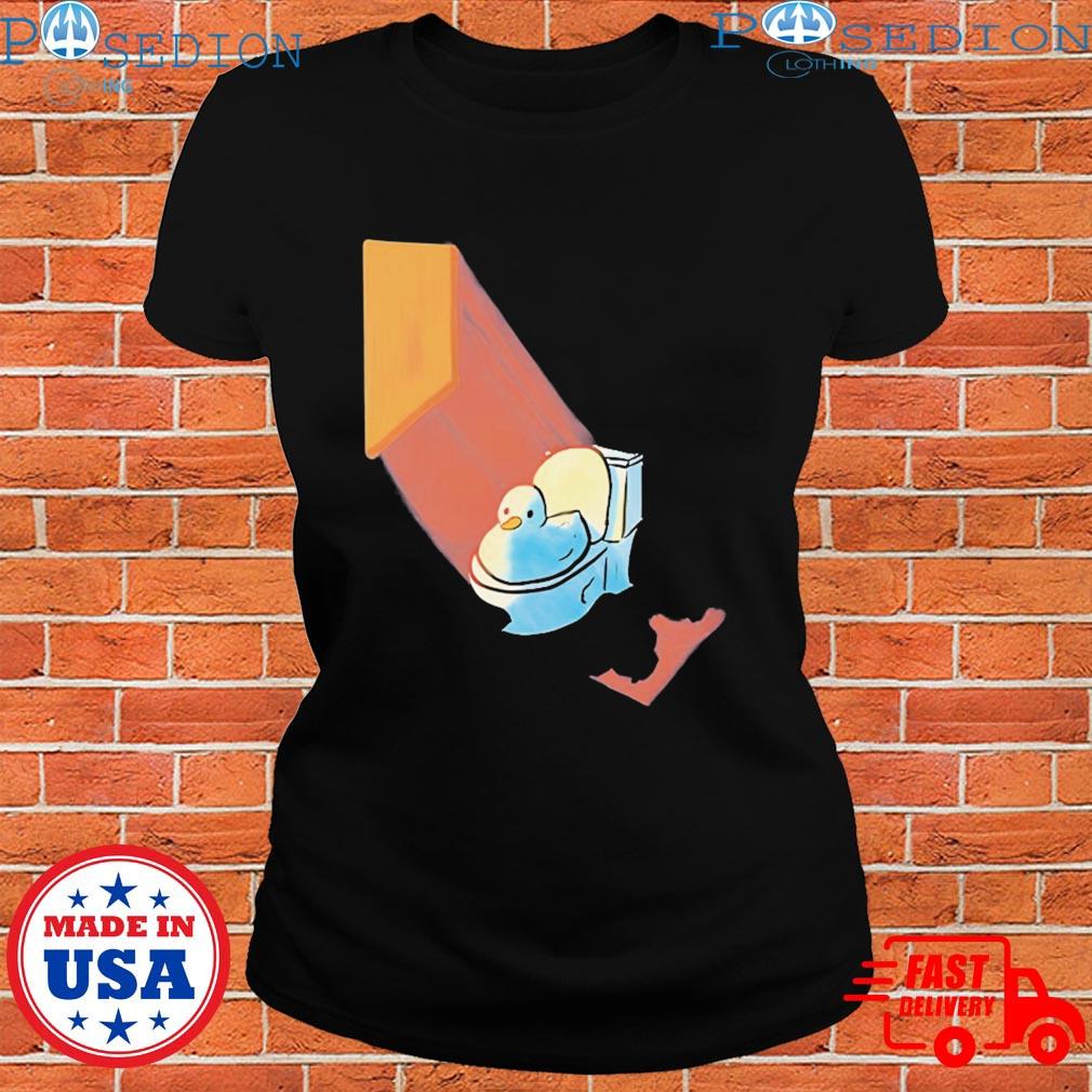 Official Grovy Space Duck On A Toilet Shirt - Limotees