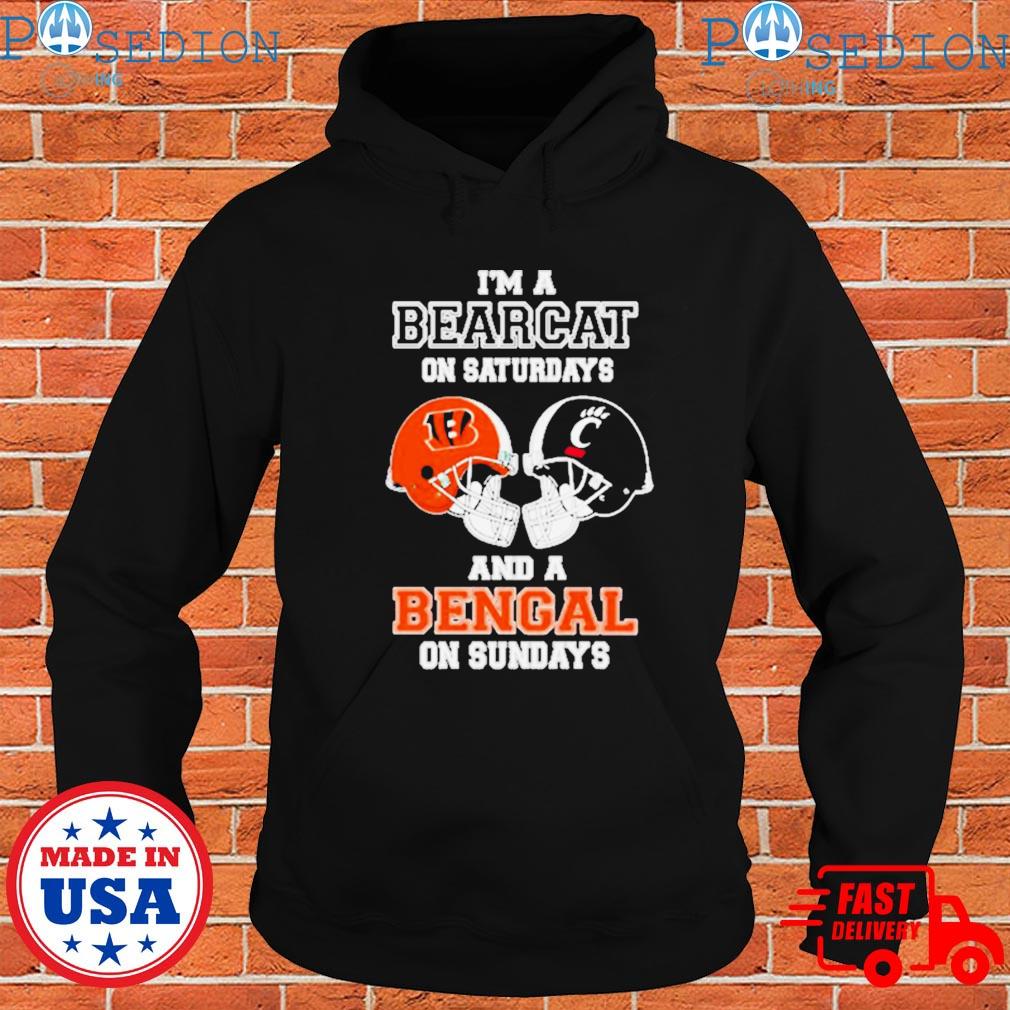 I'm A Bearcats On Saturdays And A Bengals On Sundays Helmet 2023 T-Shirt,  hoodie, sweater, long sleeve and tank top