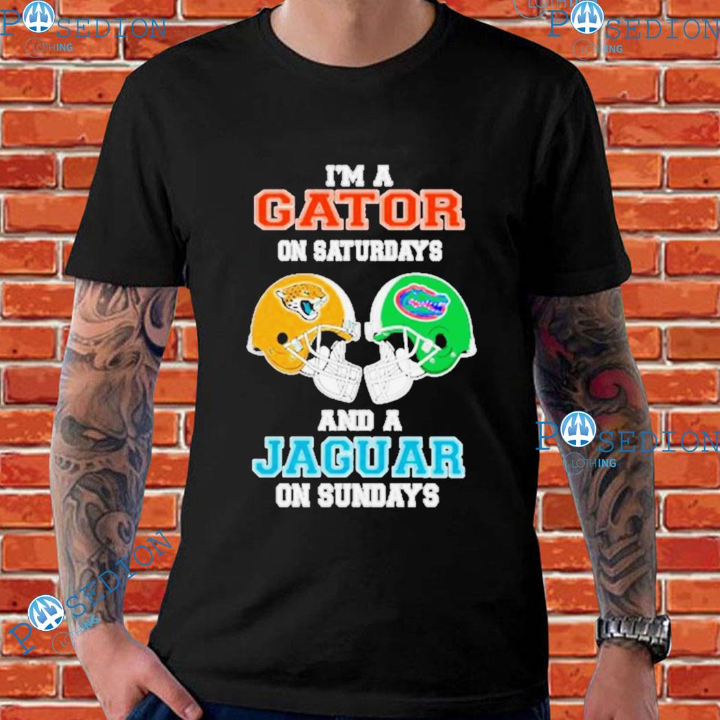 Official I'm A Gator On Saturdays And A Jaguar On Sundays Helmet 2023 Shirt,  hoodie, longsleeve, sweatshirt, v-neck tee