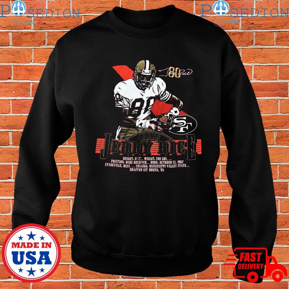 Jerry Rice The Greatest San Francisco 49ers T-shirt,Sweater, Hoodie, And Long  Sleeved, Ladies, Tank Top