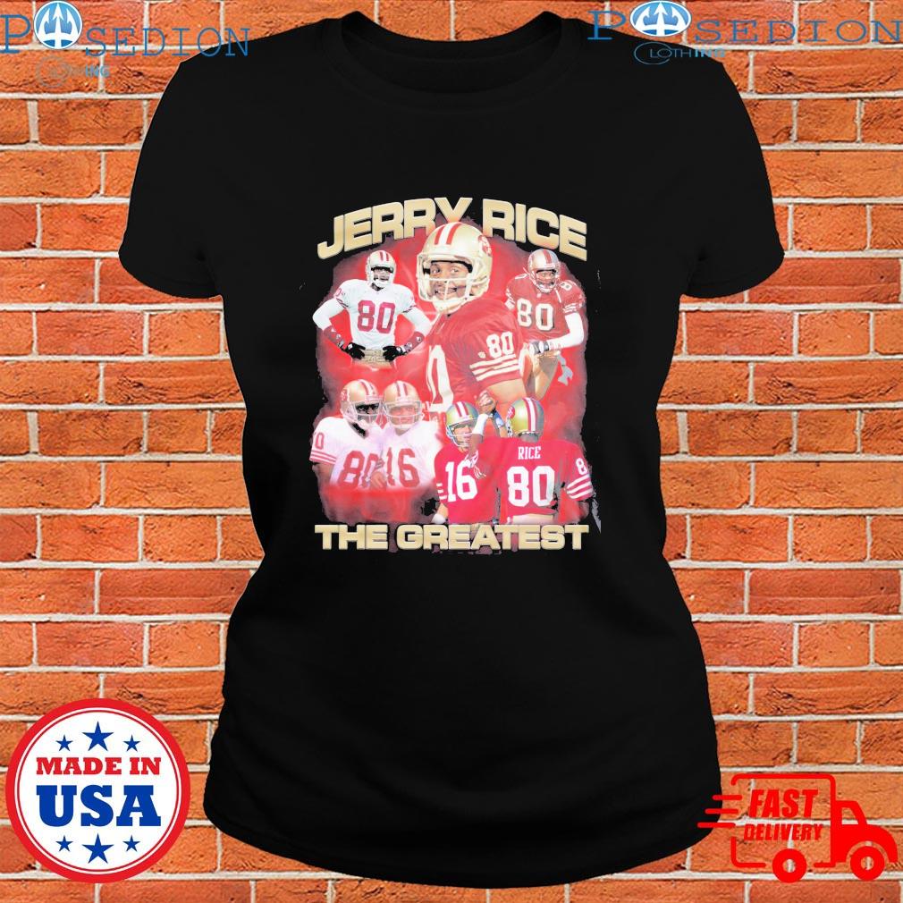 Jerry Rice San Francisco 49ers 1985-2000 Forever A Niner Red T-Shirt