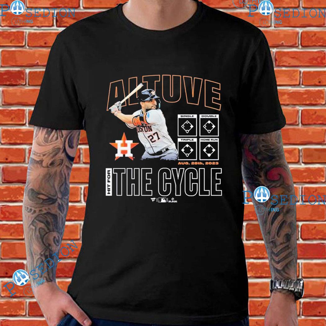 Men's Fanatics Branded Jose Altuve Navy Houston Astros Cycle T-Shirt Size: Large