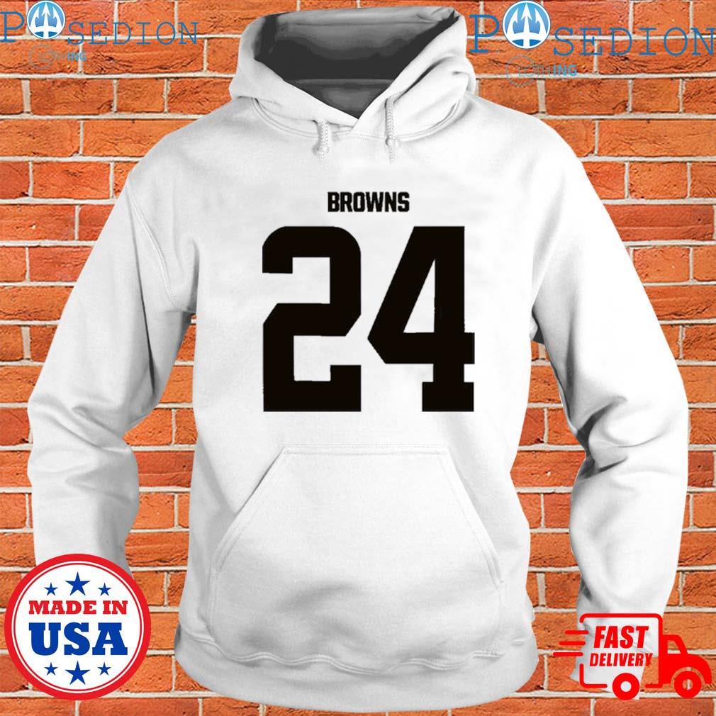 Nick Chubb #24 Cleveland Browns RB Graphic T-Shirt Dress for Sale by Jasen  Black