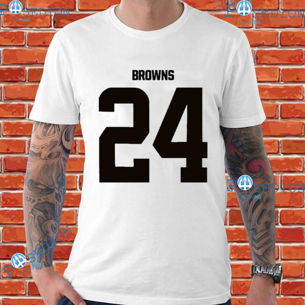 Kareem hunt nick chubb 24 browns shirt - Limotees