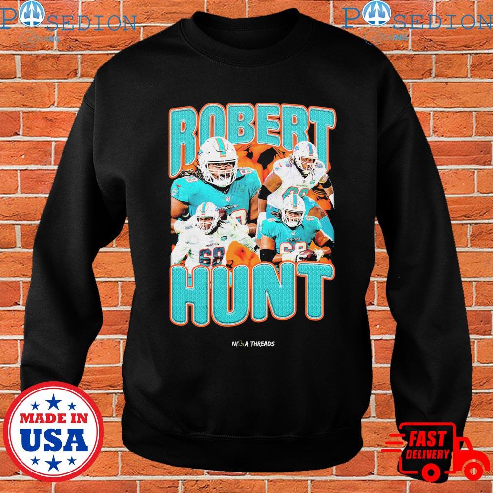 Miami Dolphins Robert Hunt Graphic T-Shirts, hoodie, sweater, long